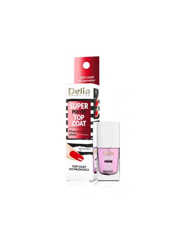 Delia Super gloss Top Coat для нігтів Ефект за 12 днів 11 мл