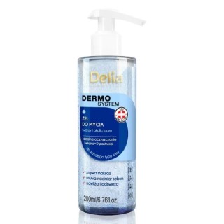 Delia Dermo Cleansing System Gel voor het wassen van gezicht en ogen 200 ml