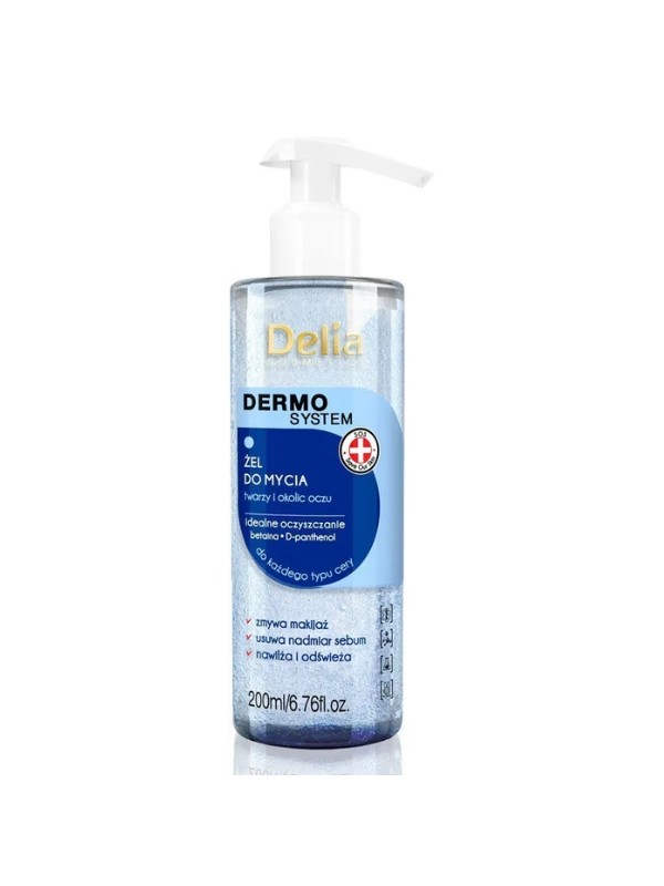 Delia Dermo Cleansing System Gel voor het wassen van gezicht en ogen 200 ml