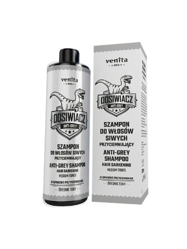 Venita Men Darkening degreaser Shampoo for gray hair Medium tones 200 ml