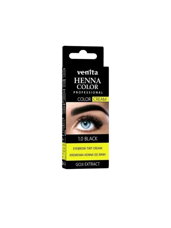 Venita Creme Henna für Augenbrauen /1,0/ Schwarz 30 g