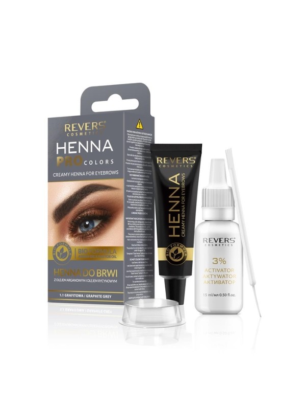 Revers Henna in cream for eyebrows and eyelashes /1.1/ Graphite