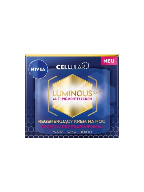 Nivea Cellular Iluminous Regenererende Nachtgezichtscrème tegen verkleuringen 50 ml