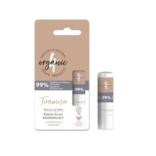 4Organic Natural regenerating Tiramisu lip balm 5 g