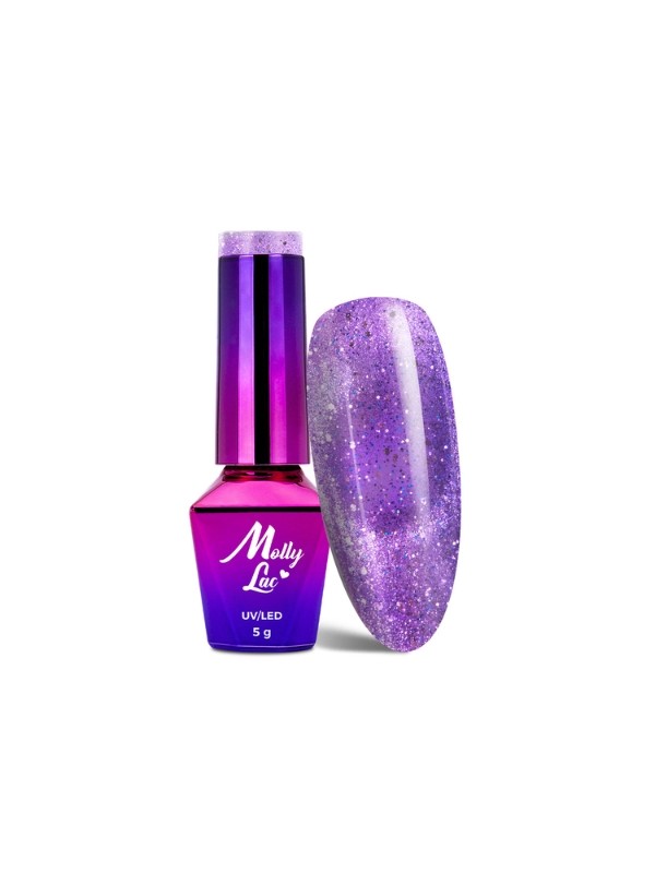 MollyLac /552/ Foxy Eyes Lakier Hybrydowy Purple Light 5 ml