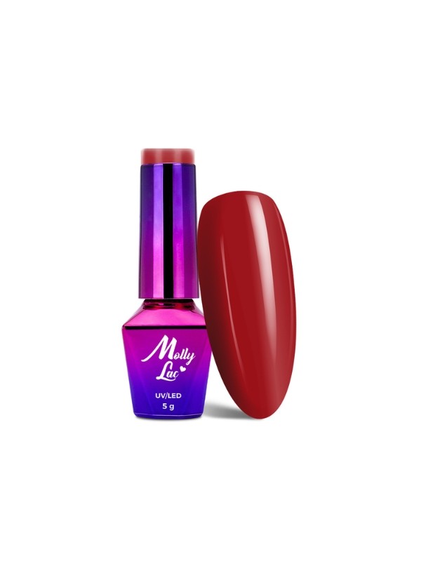 MollyLac /196/ Hearts & Kisses Hybride Nagellak Ruby Ring 5 ml