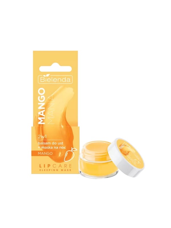 Bielenda Lip Care Sleeping Mask Mango Mania 2in1 Lippenbalsam + Nachtmaske 10 g