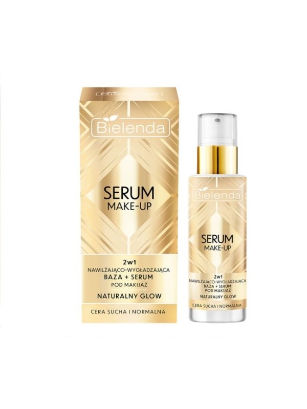 Bielenda Serum Make-up 2in1 feuchtigkeitsspendende und glättende Basis + Make-up-Serum Natural Glow 30 g