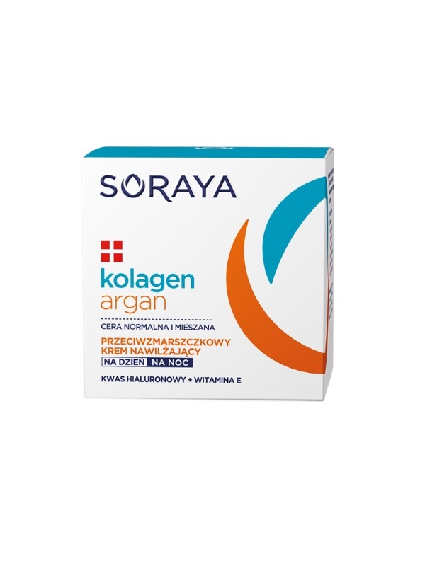 Soraya Collagen + Argan Anti-Falten Feuchtigkeitsspendende Gesichtscreme Tag/Nacht 50 ml