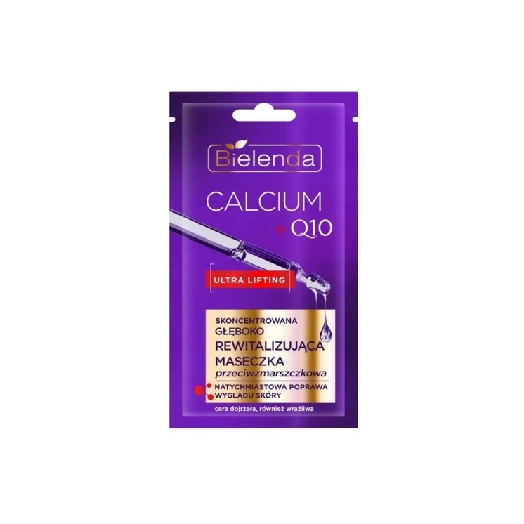 Bielenda CALCIUM + Q10 concentrated deeply revitalizing anti-wrinkle face mask 8 g