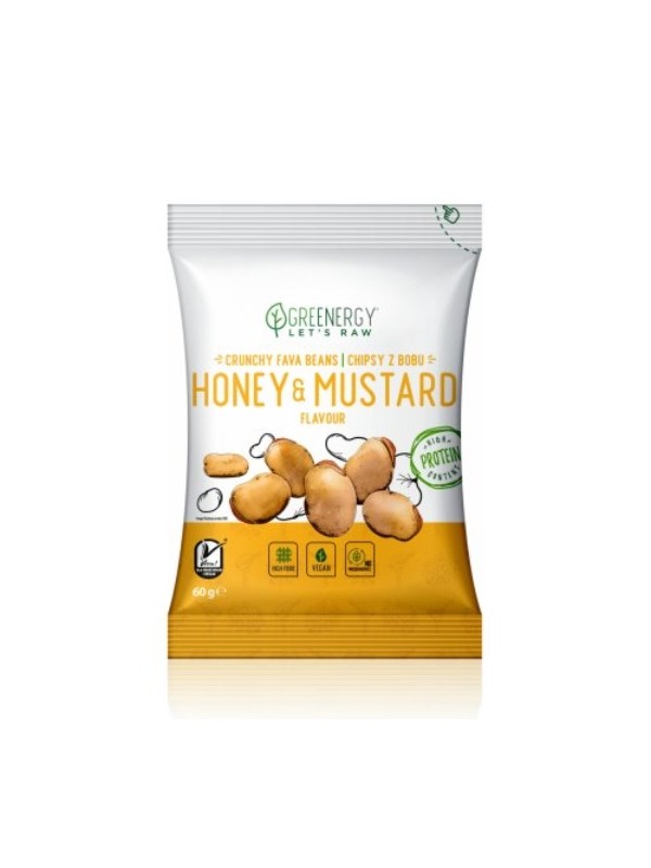 Greenergy Protein Chips mit Honey -Senf-Geschmack 50 g