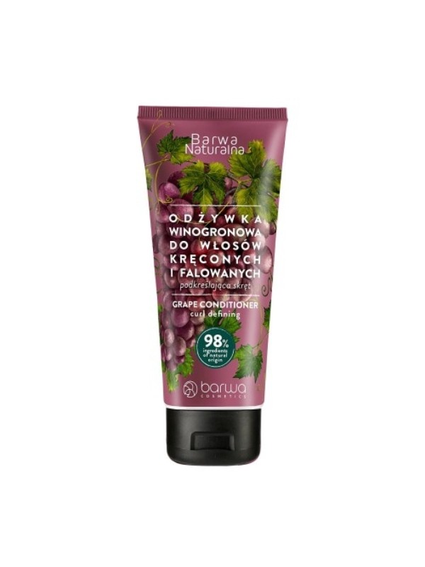 Barwa Naturalna Grape Conditioner für lockiges und welliges Haar in einer Tube 200 ml