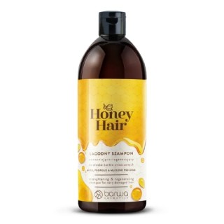 Barwa Honey Hair Wzmacniająco - regenerujący Szampon do włosów bardzo zniszczonych Miód , Propolis & Mleczko Pszczele 480 ml