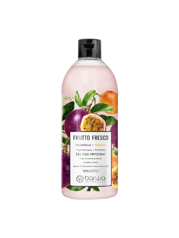 Barwa Frutto Fresco Natürliches regenerierendes Passionsfrucht + Karamell Duschgel 480 ml