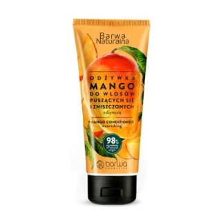 Barwa Naturalna Conditioner voor kroeshaar en beschadigd haar Mango in een tube van 200 ml