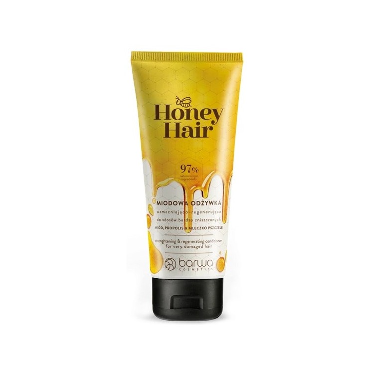 Barwa Honey Hair Versterkende en regenererende conditioner voor zeer beschadigd haar Honing, Propolis & Koninginnengelei 200 ml