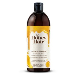 Barwa Honey Hair Hydraterende en verzachtende milde shampoo voor normaal en droog haar Honing, Propolis & Royal Jelly 480 ml