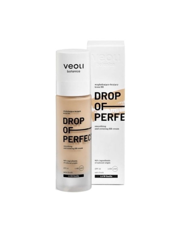 Veoli Botanica Drop of Perfection SPF20 glättende und abdeckende BB Creme mit leichter Formel /2.0/ Vanilla 30 ml