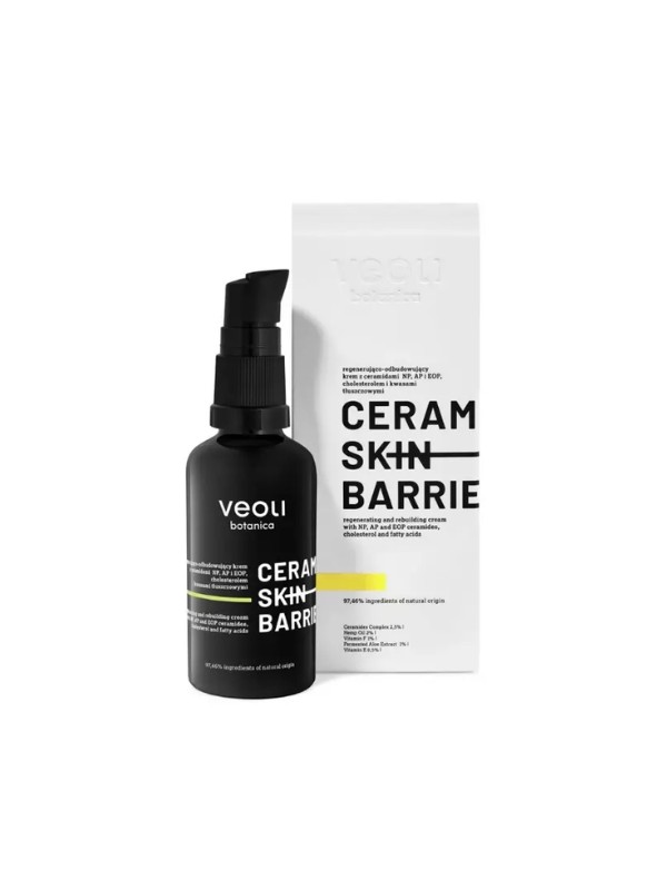 Veoli Botanica Ceramide Skin Barrier regenererende en wederopbouwende gezichtscrème met ceramiden 40 ml