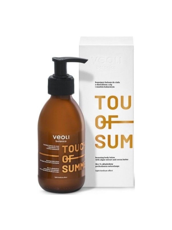 Veoli Botanica Touch of Summer bräunende Körperlotion mit Algenextrakt 195 ml