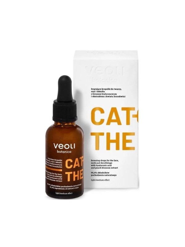 Veoli Botanica Catch the Sun brązujące Kropelki do twarzy, szyi i dekoltu Light/Medium 30 ml