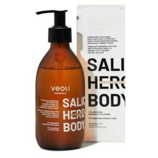 Veoli Botanica Saltic Hero Body cleansing and exfoliating Body wash gel with salicylic acid 280 ml