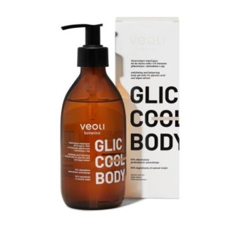 Veoli Botanica Glic Cool Body exfoliating and regulating body wash gel with glycolic acid 280 ml