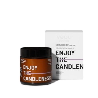 Veoli Botanica Enjoy the Candleness veganistische lichaamsmassagekaars met 40% Sheaboter en pruimenzaadolie 100 ml