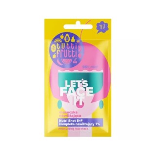 Farmona Tutti Frutti Let's Face It Moisturizing Face Mask with Moisturizing Complex 7% + Nutri Shot E + F 7 g