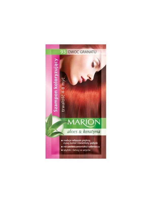 Marion Färbeshampoo mit Aloe-Extrakt 4-8 Wäschen /93/ Granatapfel 40 ml