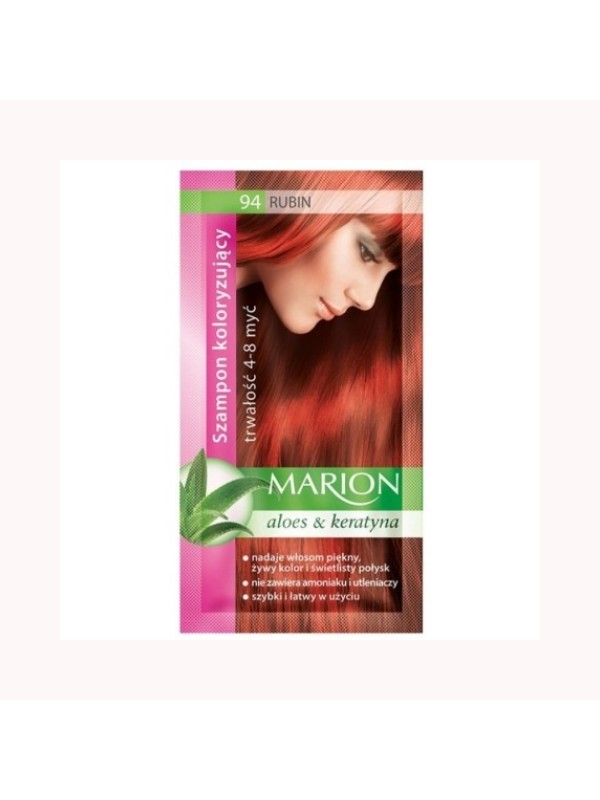 Marion Färbeshampoo mit Aloe-Extrakt 4-8 Wäschen /94/ Rubin 40 ml