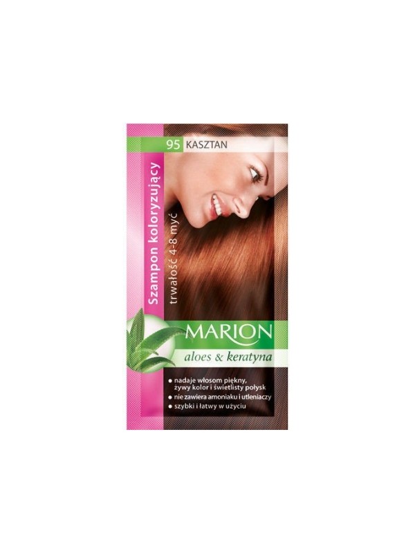 Marion Färbeshampoo mit Aloe-Extrakt 4-8 Wäschen /95/ Kastanie 40 ml