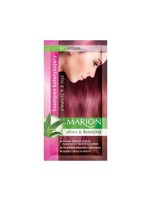 Marion Färbeshampoo mit Aloe-Extrakt 4-8 Wäschen /97/ Kirsche 40 ml