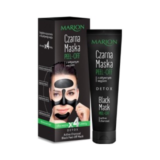 Marion Detox Black Peel-off Mask для обличчя з активованим вугіллям 25 г