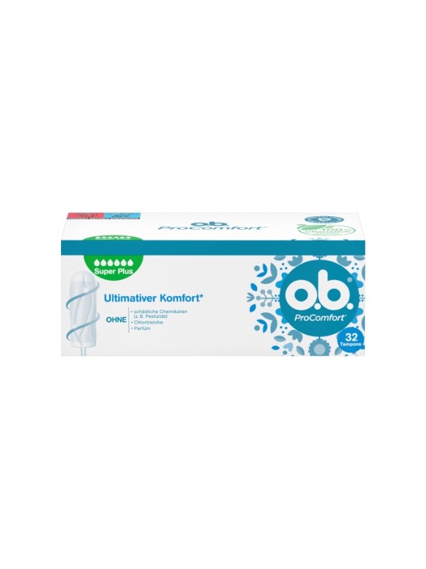 OB ProComfort Super Plus Hygienetampons, 32 Stück