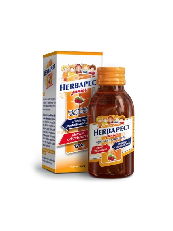 Herbapect Junior Sirup für Kinder mit Himbeergeschmack 120 g