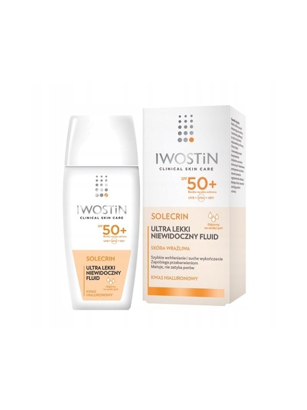 Iwostin Solecrin Ultra невидимий флюїд для обличчя SPF50 40 мл