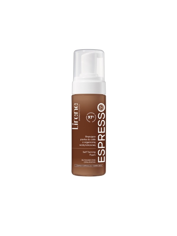 Lirene Bronzing Body Foam mit Bio-Kokoswasser Espresso 150 ml