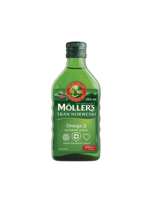 Moller's natürliches norwegisches Lebertran 250 ml