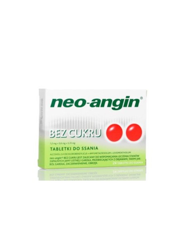 Neo-Angin Zuckerfreie Lutschtabletten 24 Stück