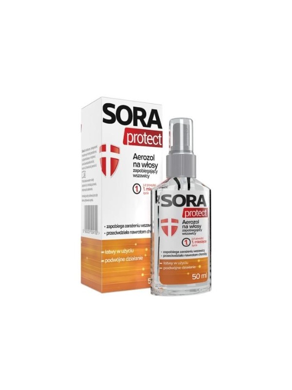 Sora Protect Спрей для волосся від вошей 50 мл