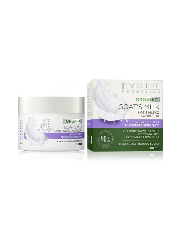 Eveline Organic Geitenmelk Rijke Multi-regenererende gezichtscrème 50 ml