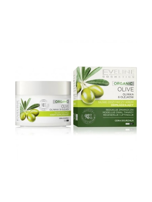 Eveline Organic Olive Stark nährende, verjüngende Gesichtscreme 50 ml