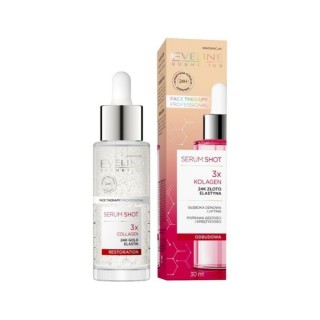 Регенеруючий крем Eveline Serum Shot для обличчя, шиї та декольте 3x Collagen 30 мл