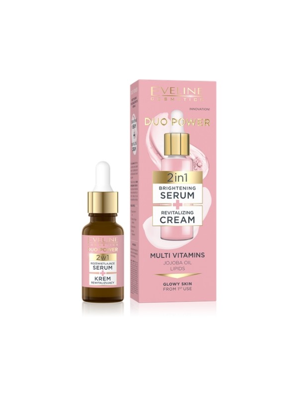 Eveline Duo Power 2in1 Illuminating Serum + Revitalizing Face Cream 18 ml