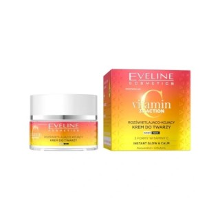 Eveline Vitamin C 3x Action Освітлюючий і заспокійливий денний і нічний крем для обличчя 50 мл