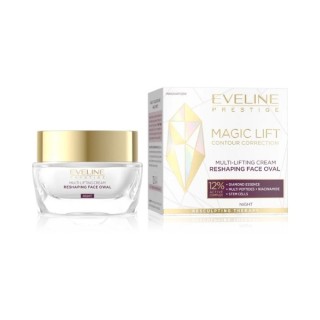 Eveline Magic Lift Multi - liftende gezichtscrème die het ovaal van het gezicht modelleert voor de nacht 50 ml