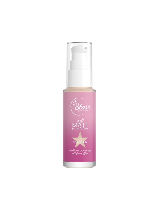 Stars from the Stars Soft Matt Foundation mattierende Gesichtsgrundierung /01/ Porcelaine 30 ml