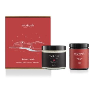 Mokosh Gift set Swedish feast in Malmohus Castle: Salt body Peeling 300 ml + Body balm 180 ml