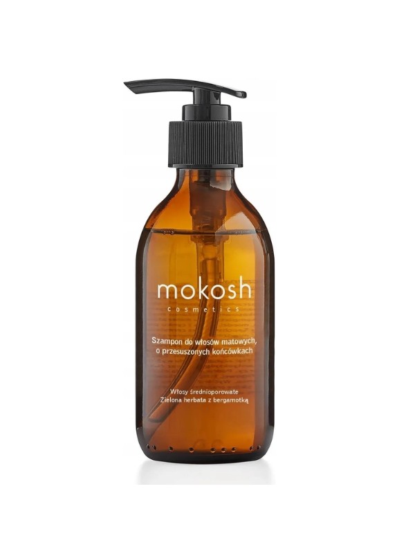 Mokosh Shampoo for medium porosity, matte hair with dry ends Green Tea with Bergamot 200 ml